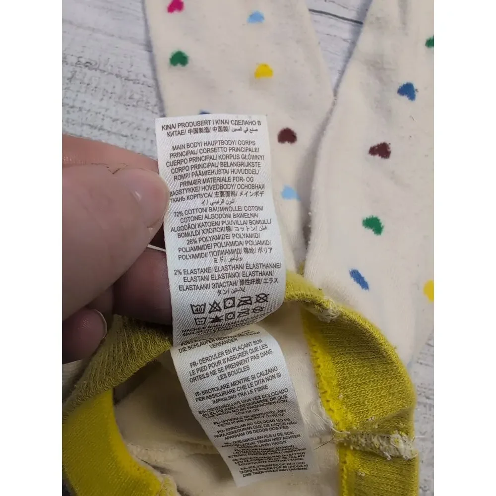 3/4 Baby Boden Heart Tights
